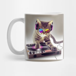 cute dj cat Mug